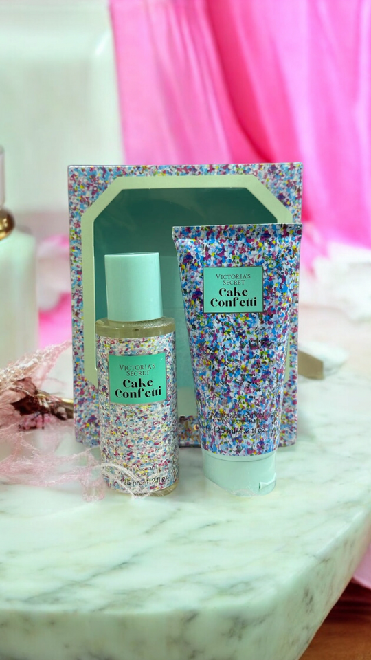 VICTORIA SECRET Cake Confetti Body Lotion & Mist Set