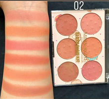 6 Color Miss Rose Blush Palette