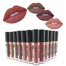 MISS ROSE Matte Lip Gloss (black) pack of 6