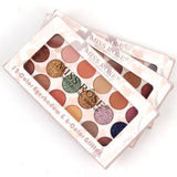 Miss Rose 12 Color Eyeshadow & 6 Color Glitter Palette