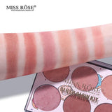 6 Color Miss Rose Blush Palette