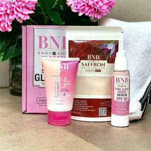 Radiant Renewal Trio (Tone up Facial wash + Saffron Face mask + Pink Glow SPF60)